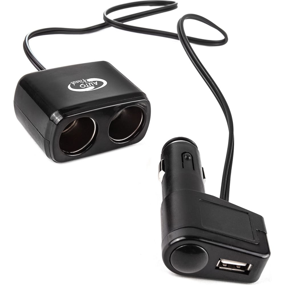 разветвитель прикуривателя! 2-ой +1 выход USB