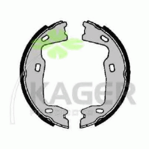 колодки бараб. торм. ручника Opel