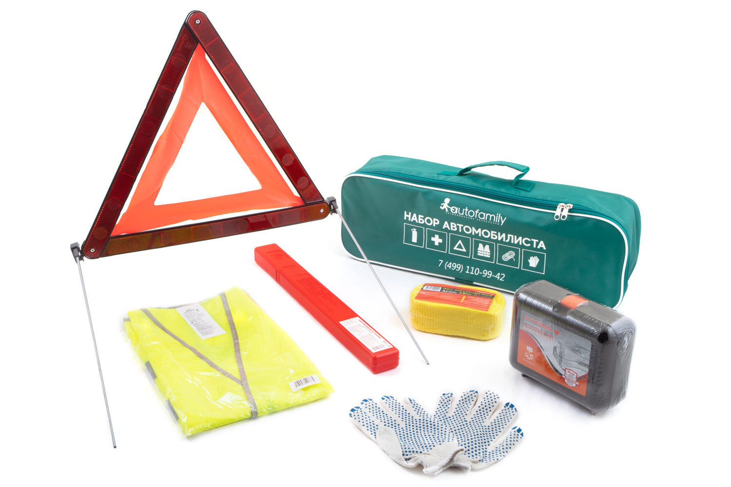 НАБОР АВТОМОБИЛИСТА ARBORI PLUS, БЕЗ ОГНЕТУШИТЕЛЯ