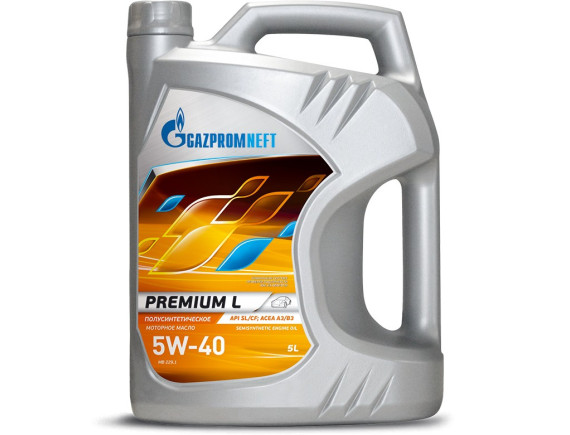 Моторное масло Gazpromneft Premium L 5W-40 5л