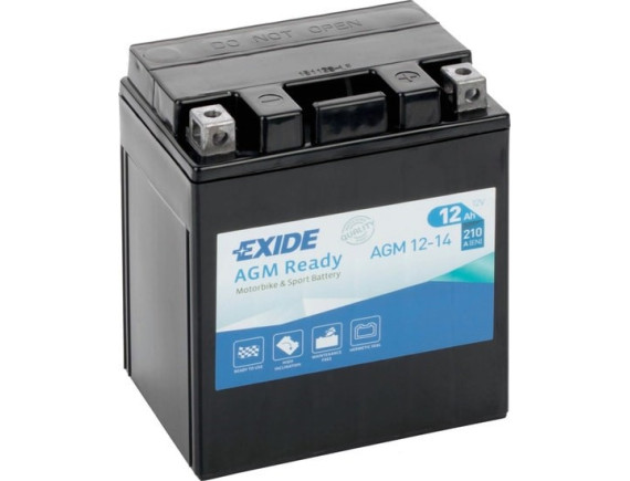Мотоциклетный аккумулятор Exide AGM12-14 (12 А·ч)
