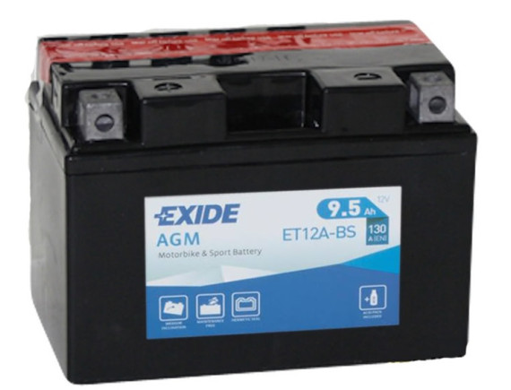 Мотоциклетный аккумулятор Exide ET12A-BS (9.5 А·ч)