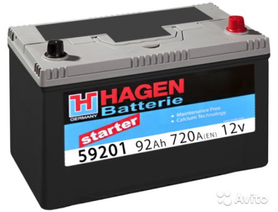 Автомобильные аккумуляторы HAGEN 59201