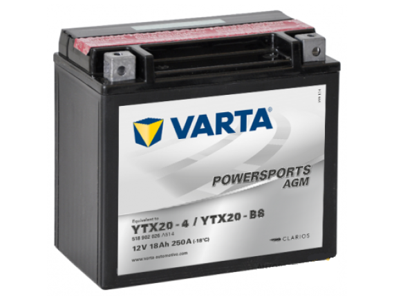 Автомобильные аккумуляторы VARTA 518901025