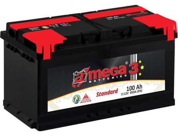 Автомобильный аккумулятор A-mega Standard 100 R (100 А·ч)