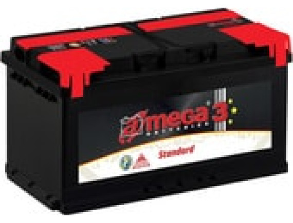 Автомобильный аккумулятор A-mega Standard Asia 90JR (90 А·ч)