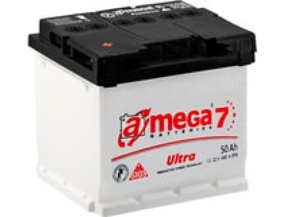 Автомобильный аккумулятор A-mega Ultra 6СТ-50 R (50 А·ч)