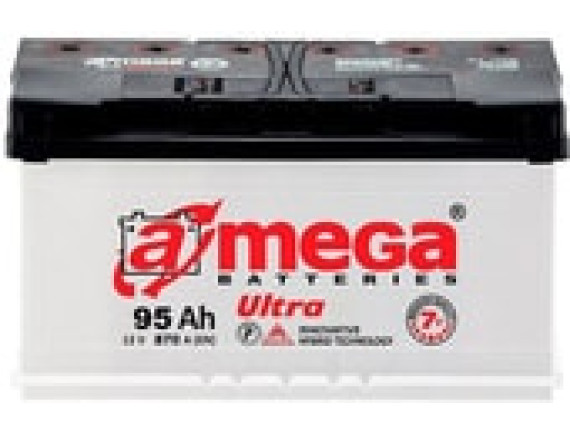 Автомобильный аккумулятор A-mega Ultra 6СТ-95 R (95 А·ч)