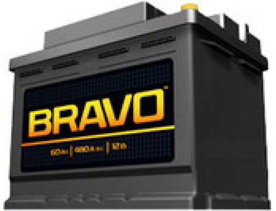 Автомобильный аккумулятор BRAVO 6CT-60 (60 А/ч)