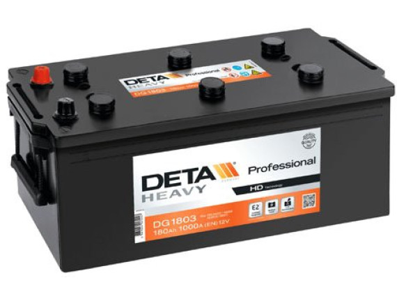 Автомобильный аккумулятор DETA Professional DG1803 (180 А·ч)