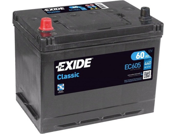 Автомобильный аккумулятор Exide Classic EC605 (60 А·ч)
