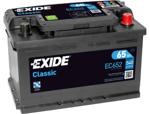 Автомобильный аккумулятор Exide Classic EC652 (65 А/ч)