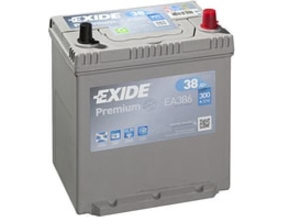 Автомобильный аккумулятор Exide Premium EA386 Korean type (38 А/ч)