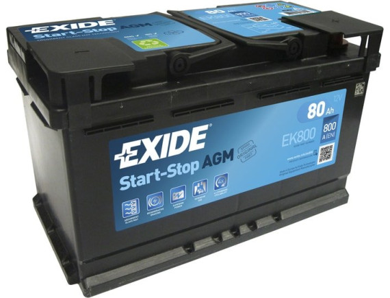 Автомобильный аккумулятор Exide Start-Stop AGM EK800 (80 А/ч)