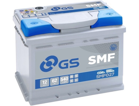 Автомобильный аккумулятор GS SMF027 (62 А·ч)