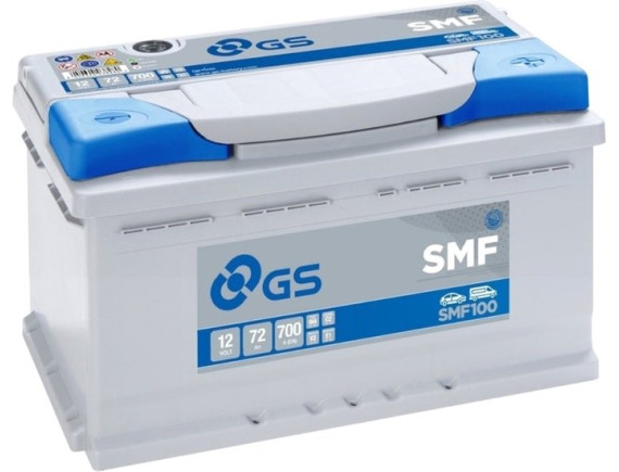 Автомобильный аккумулятор GS SMF100 (72 А·ч)