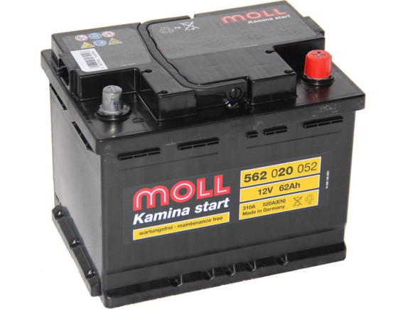Автомобильный аккумулятор MOLL Kamina start 562 020 052 (62 А·ч)