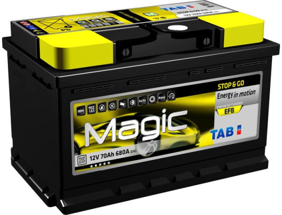 Автомобильный аккумулятор TAB Magic Stop & Go EFB R (60 А·ч) [212060]