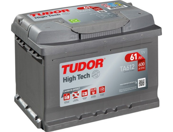 Автомобильный аккумулятор Tudor High Tech TA612 (61 А·ч)