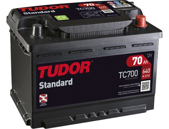 Автомобильный аккумулятор Tudor Standard TC700 (70 А·ч)