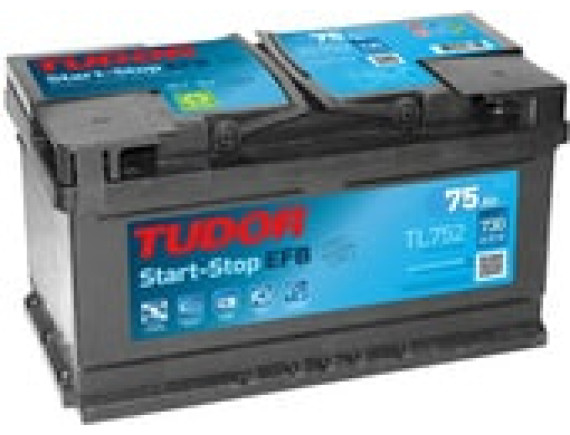 Автомобильный аккумулятор Tudor Start-Stop EFB TL752 (75 А·ч)