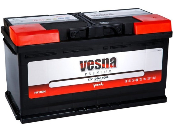 Автомобильный аккумулятор Vesna Premium PR100 (100 А·ч)