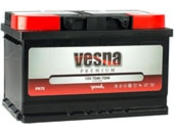 Автомобильный аккумулятор Vesna Premium PR75 (75 А·ч)